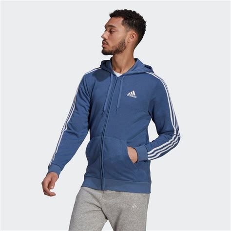 adidas essential 3s kapuzenjacke herren black|adidas Essentials French Terry 3.